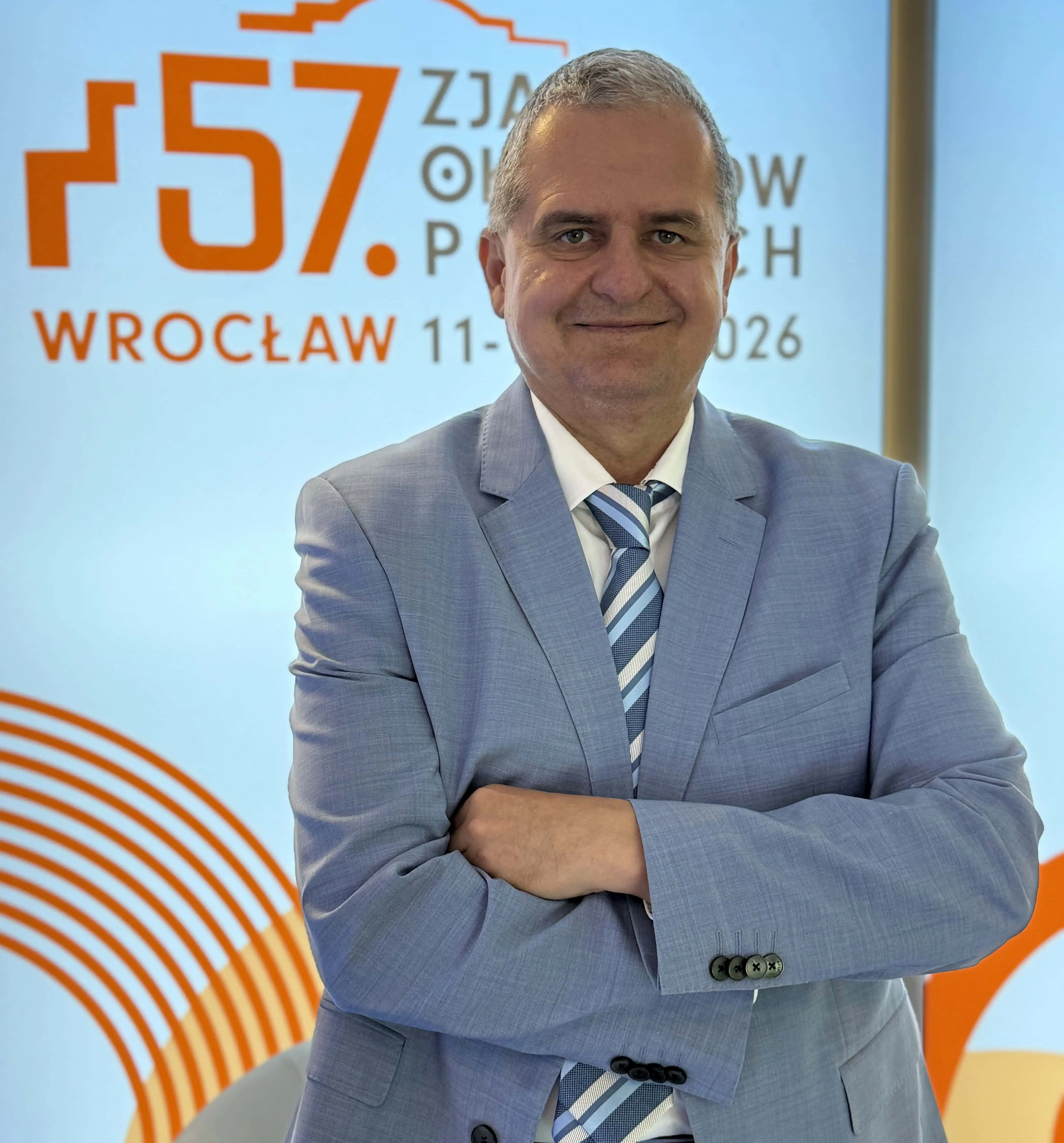 Profesor Michał Szymon Nowak, portret. We Wrocławiu.